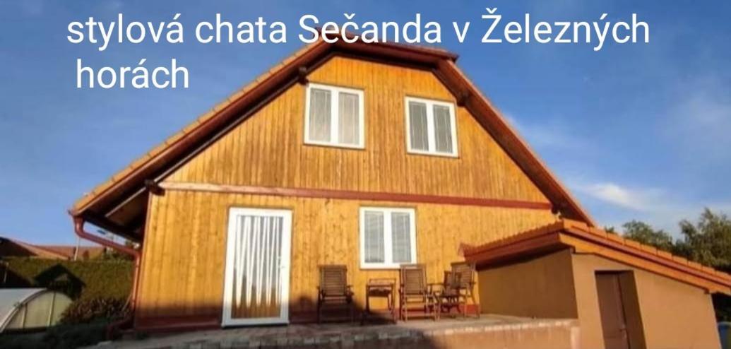 Luxusní Chata Sečanda v Železných horách u Sečské Přehrady Exterior foto